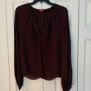 Staud Burgundy Blouse - Never worn